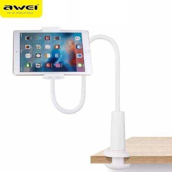 AWEI desk mount X3 4″-10.5″ baltas long arm