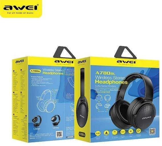 AWEI Ausinės A780BL Juodas, Belaidės, Over-Ear