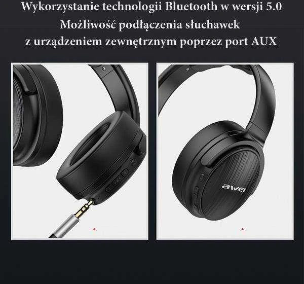 AWEI Ausinės A780BL Juodas, Belaidės, Over-Ear