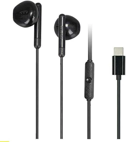 AWEI PC-6T juodos laidinės ausinės su USB-C jungtimi