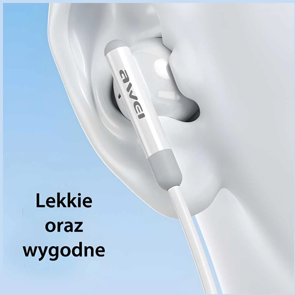 AWEI PC-6T USB stereo ausinės-C juodos spalvos