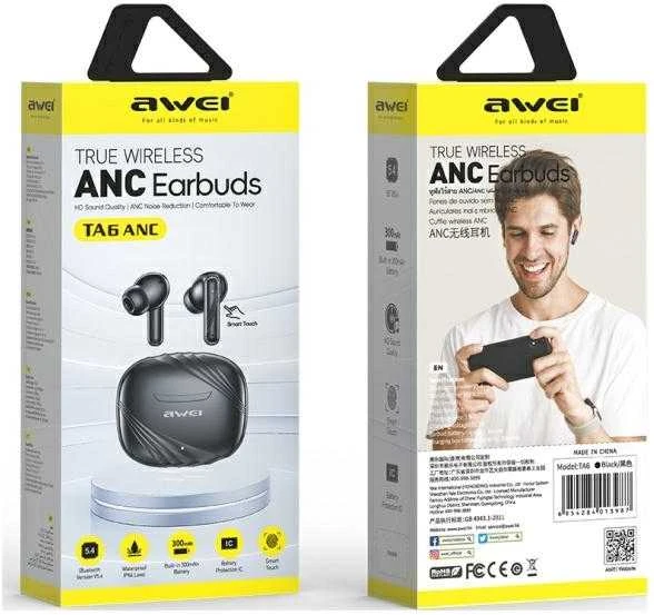 Awei TA6 belaidės ausinės – pakuotės vaizdas
