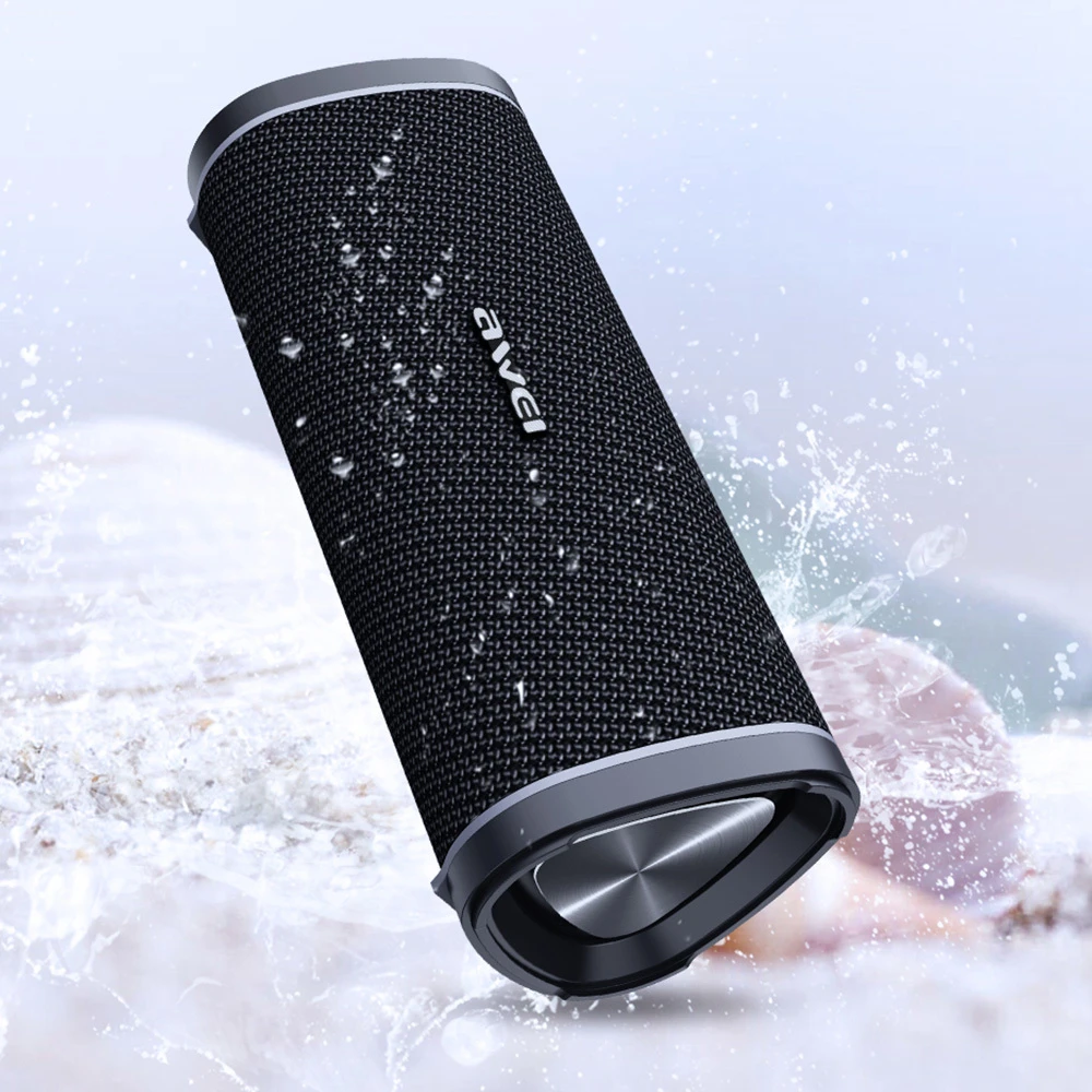 Awei Nešiojama kolonėlė Bluetooth Y331 TWS waterproof IPX6 juodos spalvos
