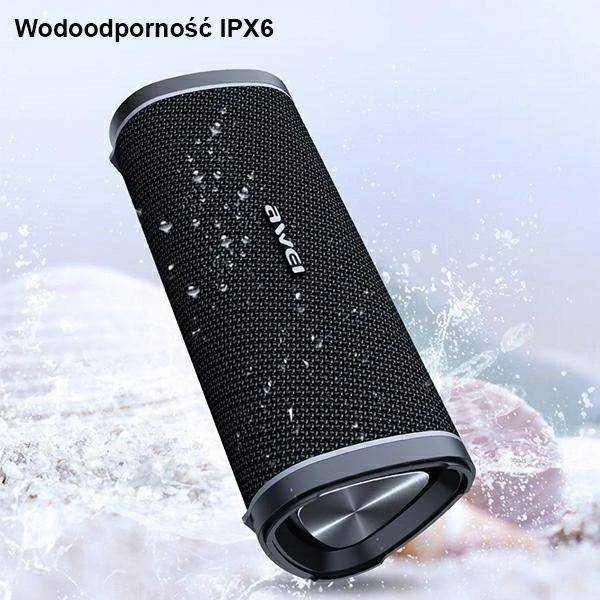 Awei Nešiojama kolonėlė Bluetooth Y331 TWS waterproof IPX6 juodos spalvos