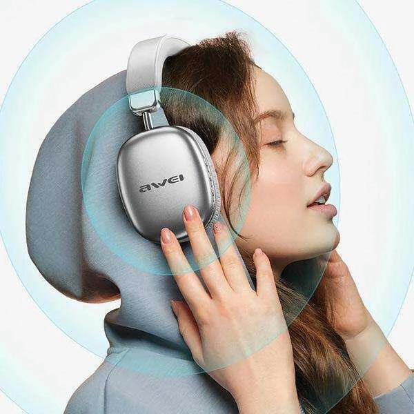 AWEI AT7 Bluetooth Ausinės juodos spalvos