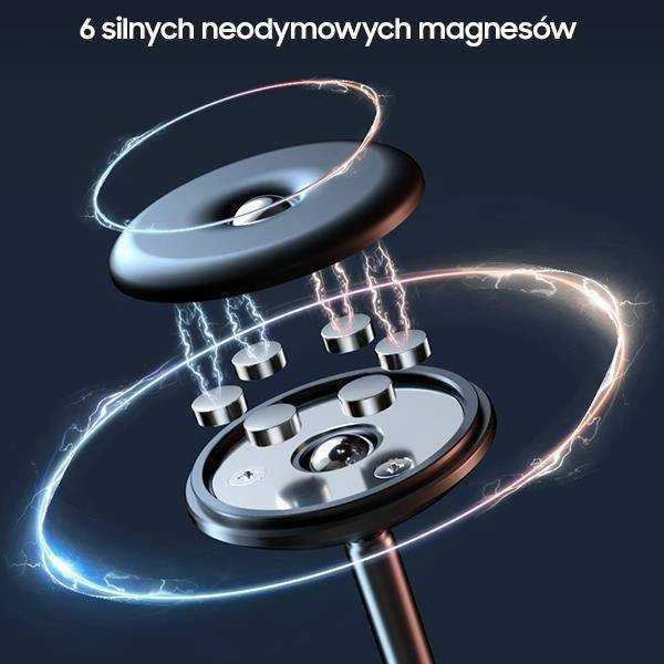AWEI magnetinis automobilio laikiklis X22, skirtas vairuotojo kabinai, juodas
