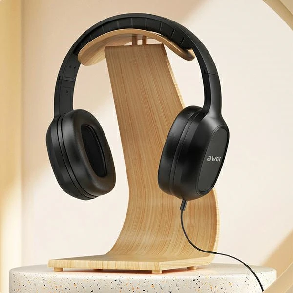 AWEI GM6 on-ear ausinės 3.5mm jack juodos spalvos