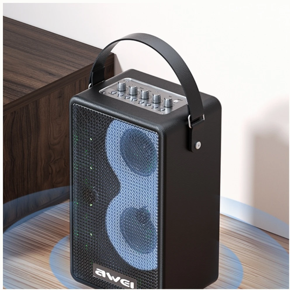 AWEI KA15 Bluetooth 5.3 70W Wireless Speaker juodos spalvos