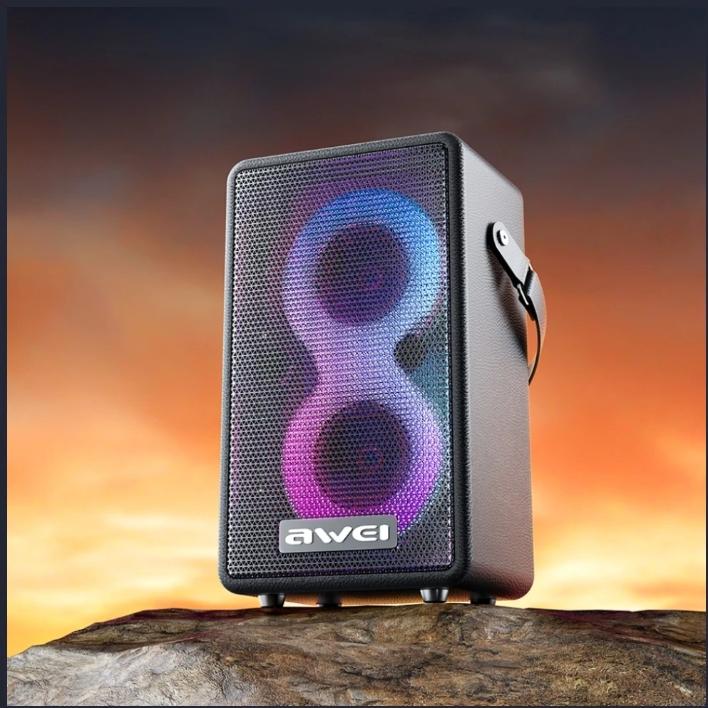 AWEI KA15 Bluetooth 5.3 70W Wireless Speaker juodos spalvos
