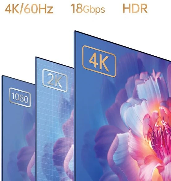 AWEI CL-212T USB-C to HDMI4K 30Hz Cable juodos spalvos