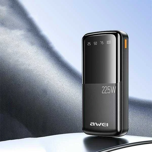 Išorinė baterija Power Bank Awei P13K PD20W/QC22.5W 20000mAh juoda