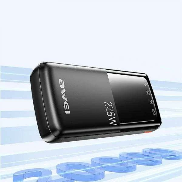 Išorinė baterija Power Bank Awei P13K PD20W/QC22.5W 20000mAh juoda