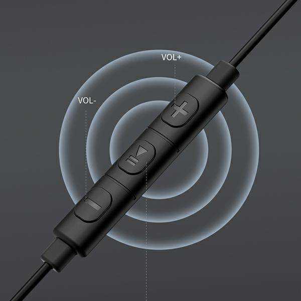AWEI TC-6 USB stereo ausinės-C juodos spalvos