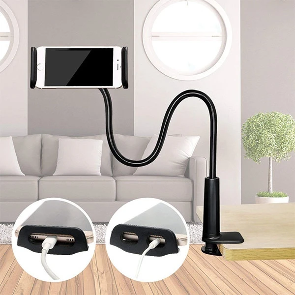 AWEI X3 desk mount 4″-10.5″ juodos spalvos long arm
