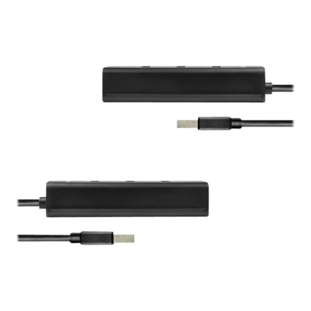 AXAGON HUE-S2BL 4x USB3.0 įkrovimo šakotuvas 1,2 m laidas, MicroUSB įkrovimas