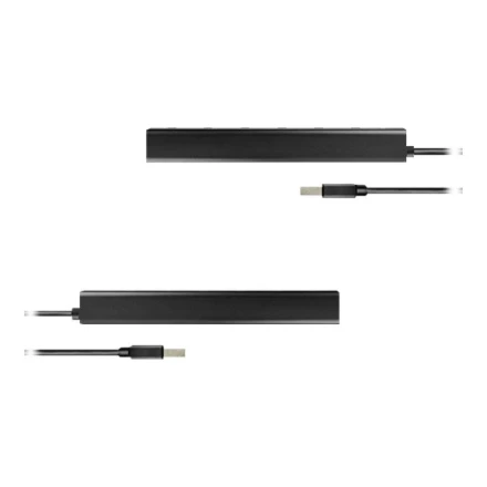 AXAGON HUE-SA7BP 7x USB3.0 ALU įkrovimo šakutė, įsk. AC Adapteris, Juodas