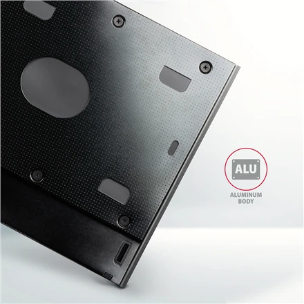 Axagon Išorinio kietojo disko dėklas RSS-CD09 Ramka su 2,5" SSD-HDD su Gniazda DVD, 9,5 mm LED aliuminio