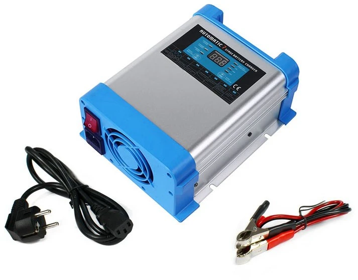 AZO Digital 12V tinklo įkroviklis BC-40 PRO 40A akumuliatoriams (230V/12V) LCD ekranas 7 pakopų įkrovimas