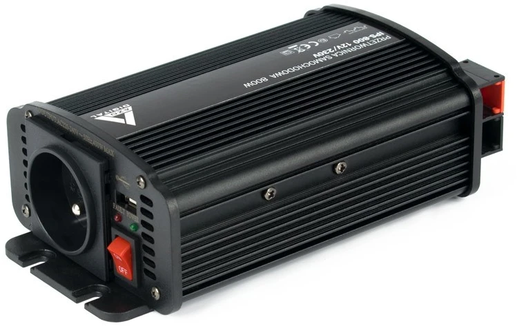 Automobilinis įtampos keitiklis AZO Digital12 VDC / 230 VAC IPS-800U 800W