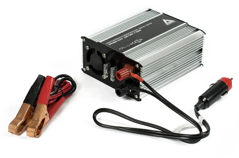 AZO skaitmeninis 12 VDC / 24 VDC / 230 VAC automobilinis inverteris IPS-800 800W Duo