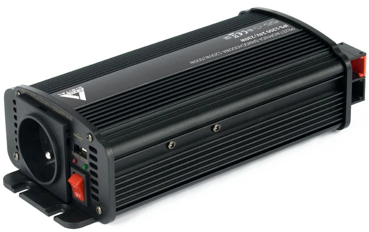 AZO skaitmeninis 24 VDC / 230 VAC automobilinis inverteris IPS-1200U 1200W