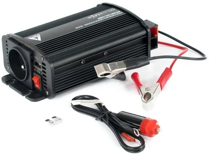AZO skaitmeninis 24 VDC / 230 VAC automobilinis inverteris IPS-800U 800W