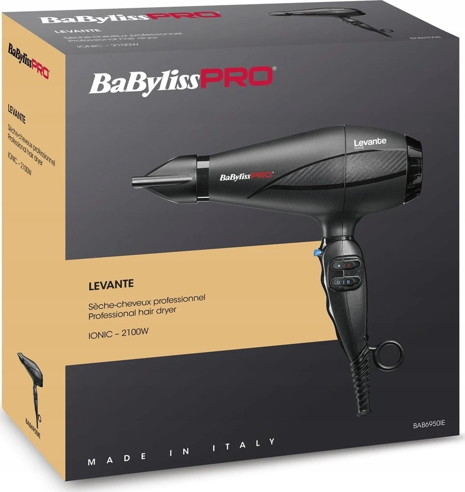 BaByliss PRO "Levante" plaukų džiovintuvas 2100W Ionic BAB6950IE