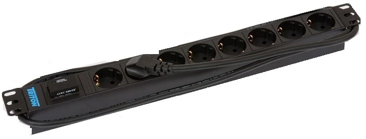 Bachmann BAC Triton RAB-PD-X08-A1 viršįtampių ribotuvas Juoda 8 AC išvestis(ys / čių) 230 V 2 m