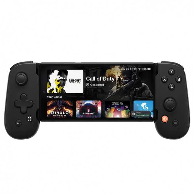 Carruzzo Backbone BB-51-P-BR žaidimų valdiklis Juoda USB Žaidimų pultelis Android, PC, XBOX