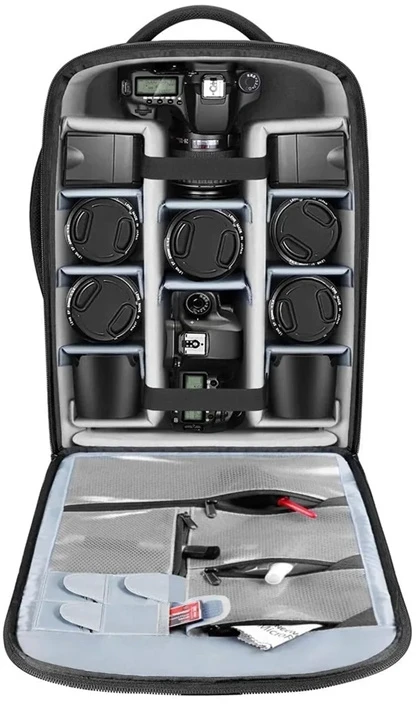 NEEWER NW3300-G Wheeled Backpack with Compartments for a DSLR Camera