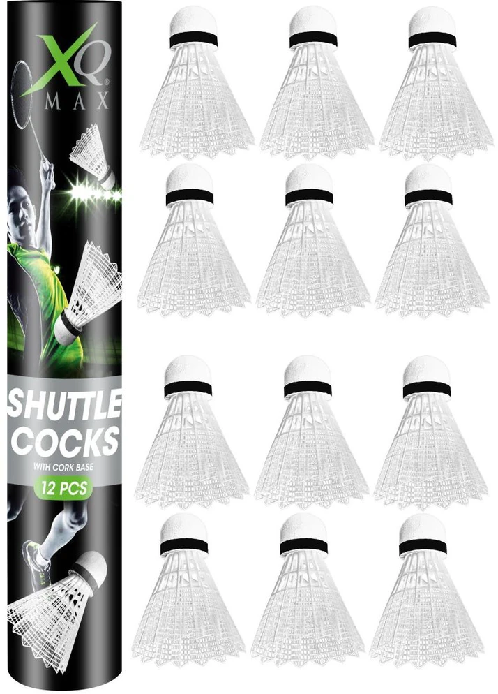 XQMAX Badmintono nyloninės plunksnos 12 vnt