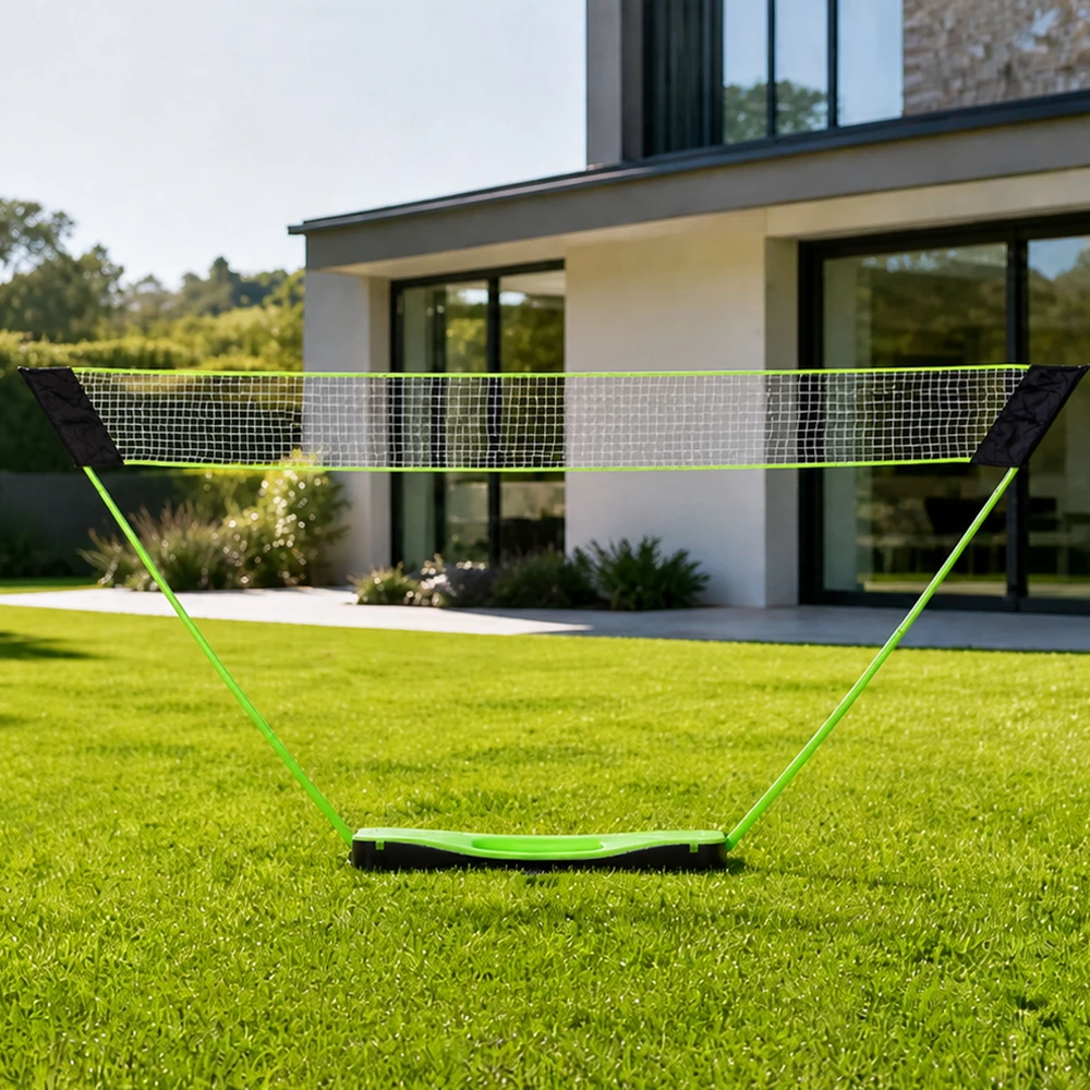 Badmintono rinkinys 300×156 cm sulankstomas tinklas, raketės, skraidukai, lagaminas, MOVEPRO