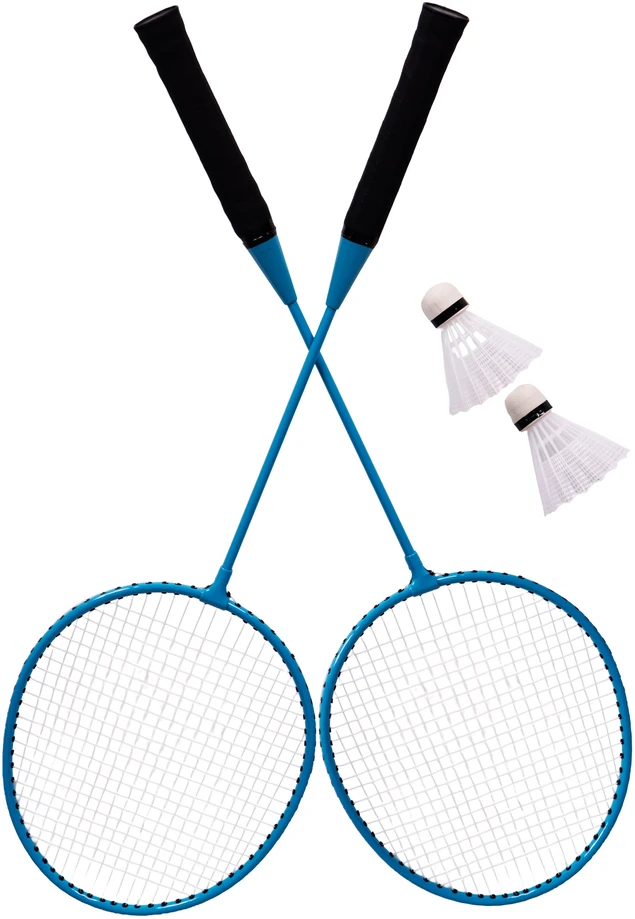 Badmintono rinkinys 300×156 cm sulankstomas tinklas, raketės, skraidukai, lagaminas, MOVEPRO