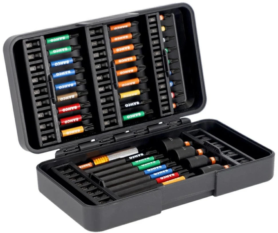 Grąžtas Bahco Smūginių antgalių rinkinys Phillips/Pozidriv/TORX 40 Pcs