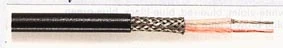 Balansinis mikrofoninis laidas 2×0.35mm² OFC, Ø6.3mm, juodas, Tasker