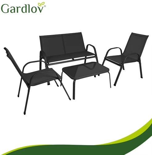 Balcony furniture set - juodas Gardlov
