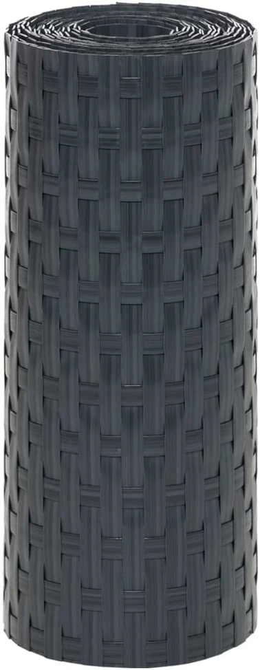 Balkono pertvaros, 5vnt., antracito, 255x19cm, poliratanas
