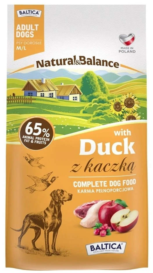 Šunų maistas - BALTICA Natural & Balance antiena M/L Sausas maistas 3kg
