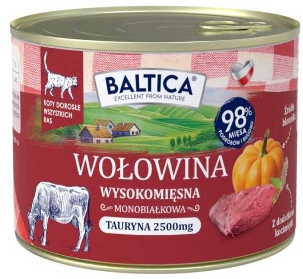 BALTICA Smaki regionów jautiena with liver – šlapias kačių maistas – 185g