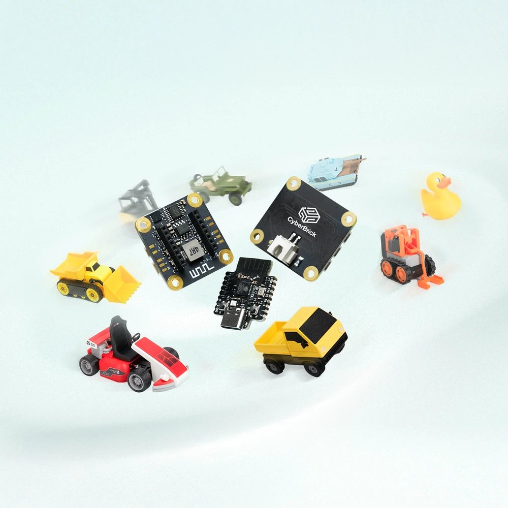 CyberBrick Ultimate Hardware Kit – ZK003 – rinkinys nuotoliniu būdu valdomiems modeliams konstruoti ir programuoti – Bambu Lab