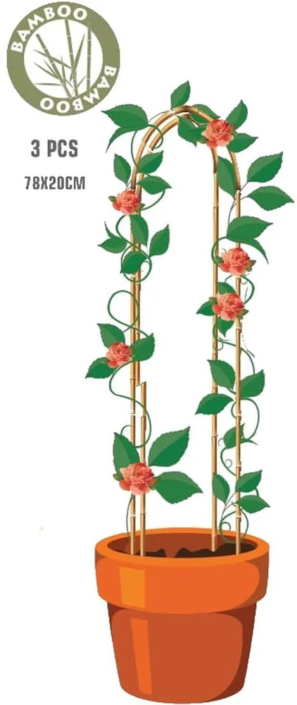 ProGarden Bambukinės atramos augalams 78cm, 3 vnt.