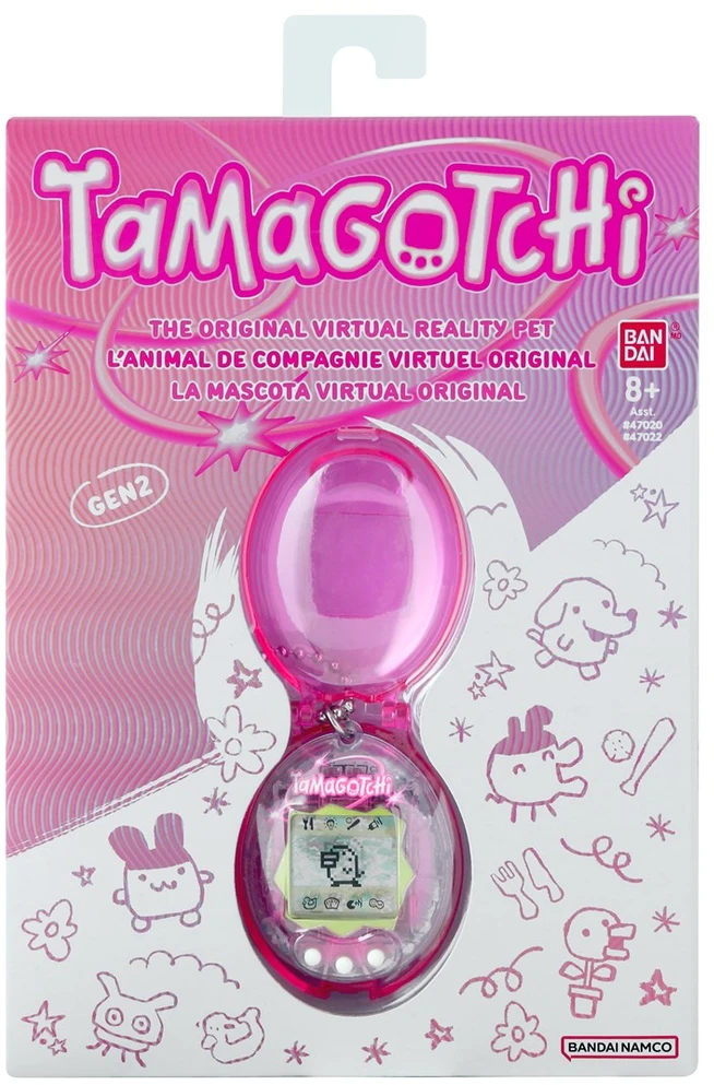 Bandai TAMAGOTCHI ORIGINAL WITH CASE - Rožinis