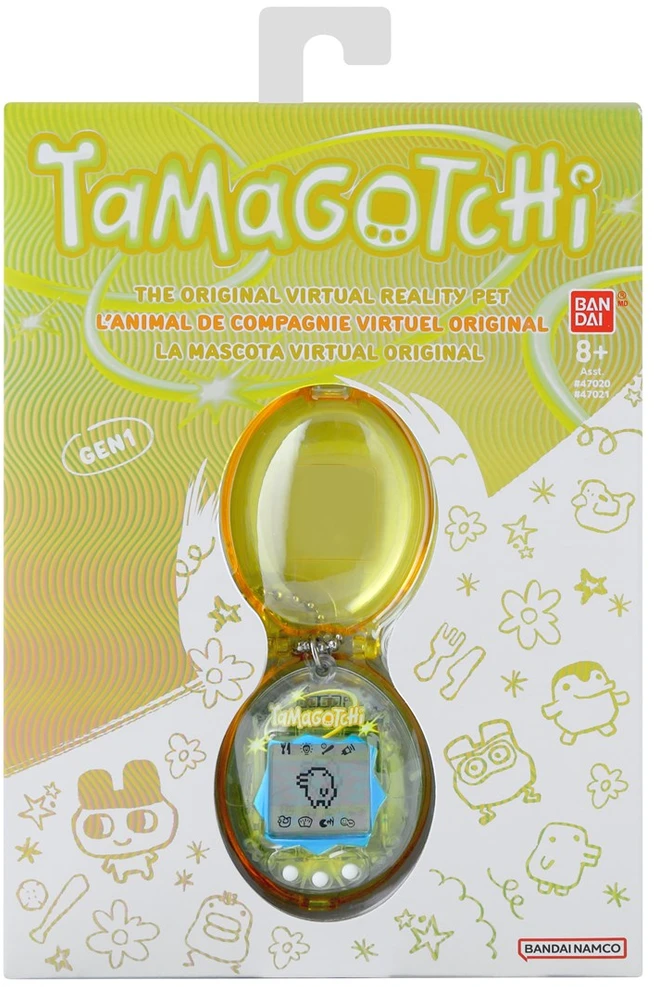 Bandai TAMAGOTCHI ORIGINAL WITH CASE - Geltonas