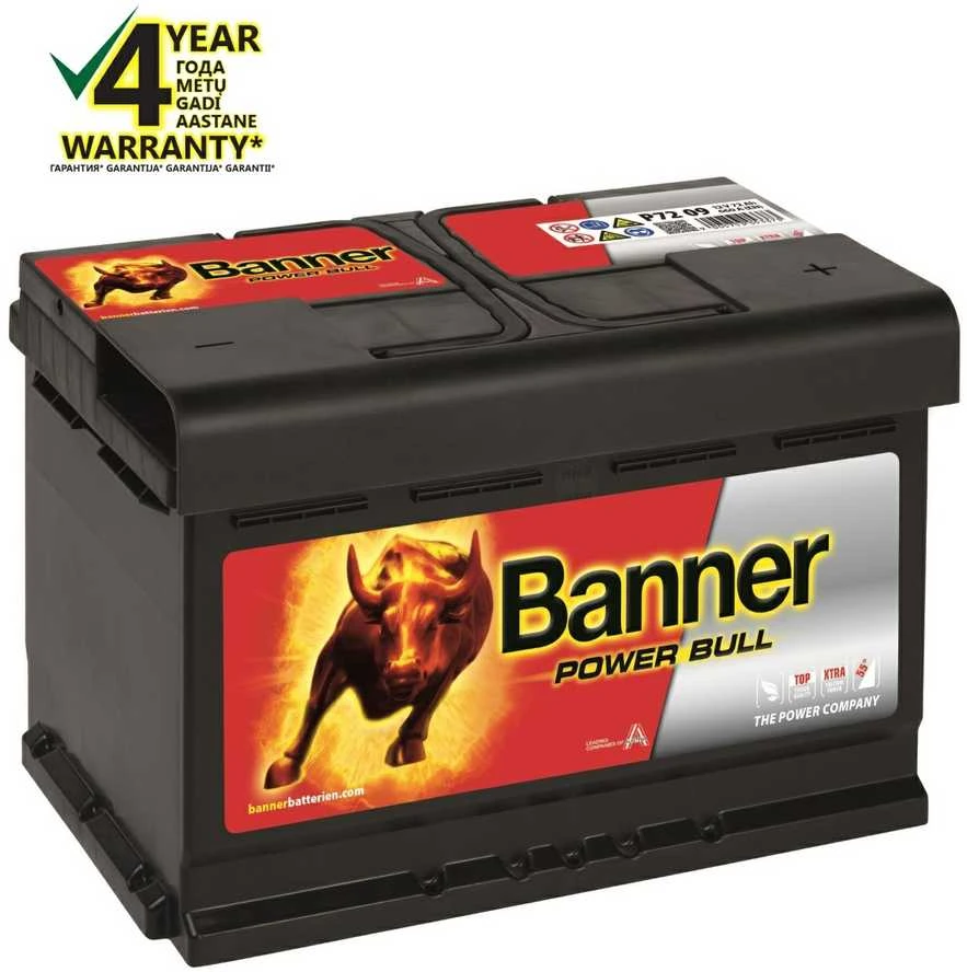 BANNER Power Bull P7209 72Ah 670A (EN) akumuliatorius