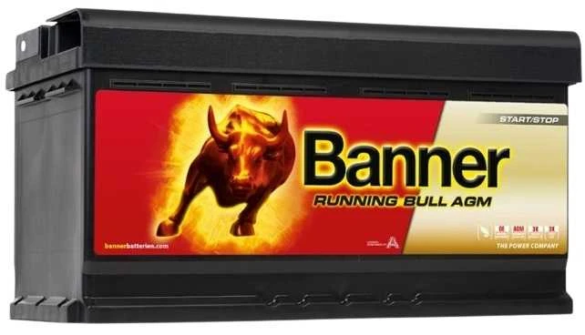 BANNER Running Bull AGM 59501 95Ah 850A (EN) akumuliatorius
