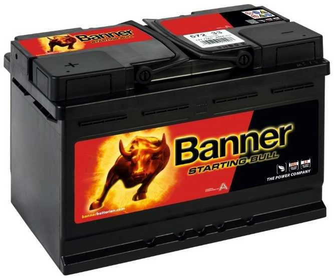 BANNER Starting Bull 57233 72Ah 12V 650A (EN) akumuliatorius