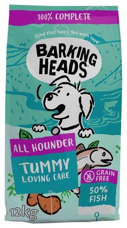 Barking Heads Tummy Lovin Care žuvis šunims su žuvimi 12kg