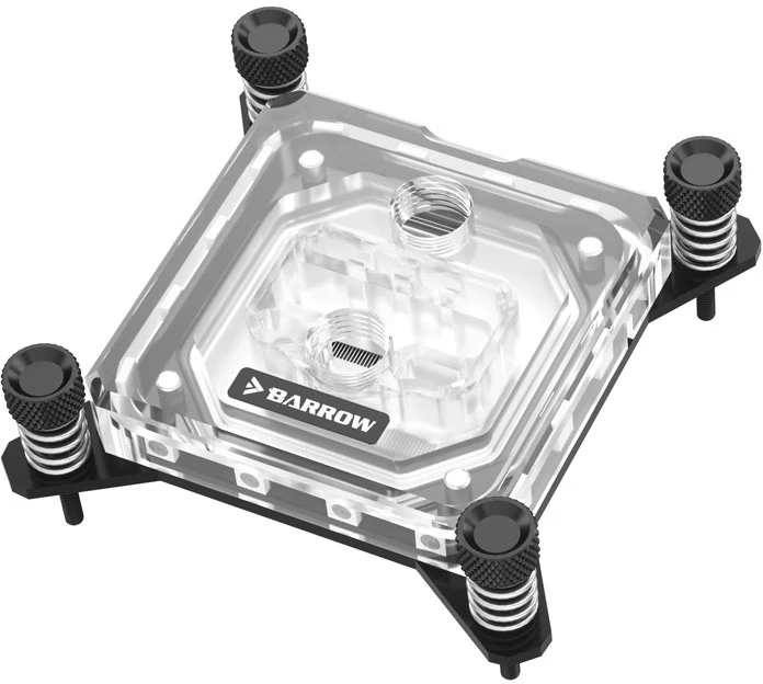 Barrow Intel CPU Wasserblock RGB,Acryl - juodas