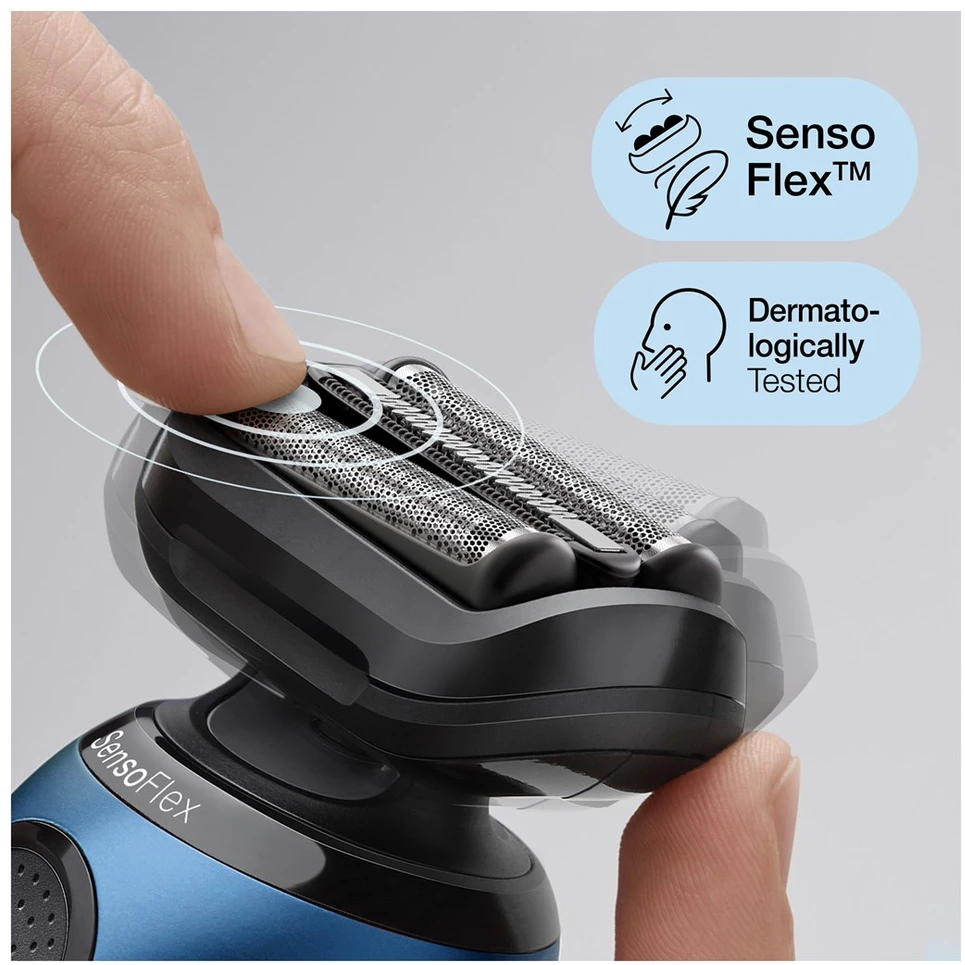 Barzdaskutė Braun Series 6 61-B1000s Skustuvas Juoda, Mėlyna