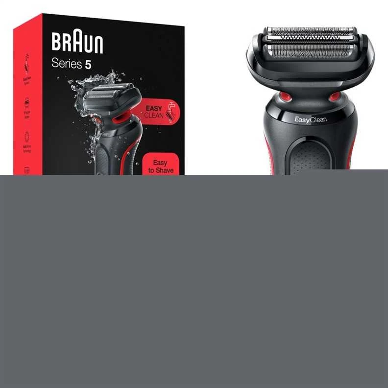 Braun | Shaver | 61-R1200s | Operating time (max) 50 min | Wet & Dry | Raudona/Juodas